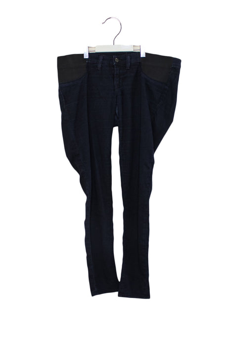 A Navy Jeans from J Brand in size M for maternity. (Front View)
