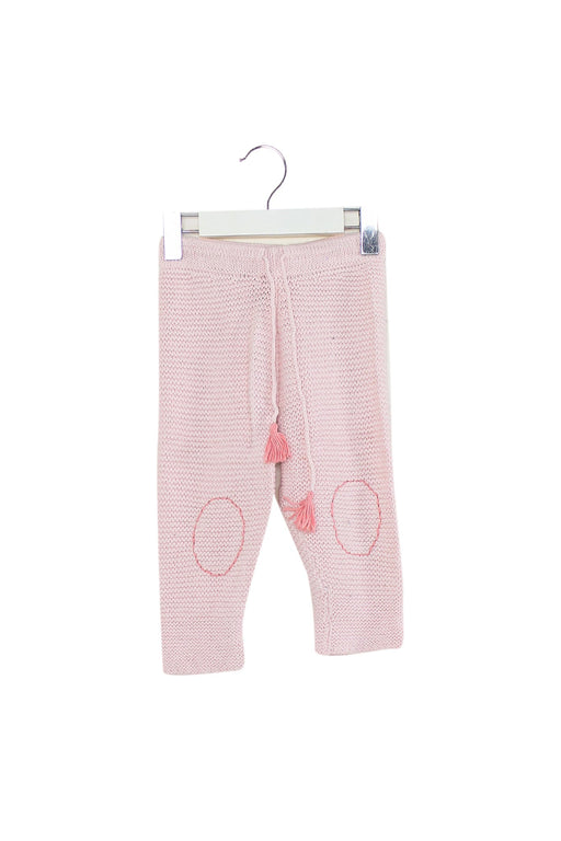 A Pink Sweatpants from Bonheur du Jour in size 0-3M for girl. (Front View)