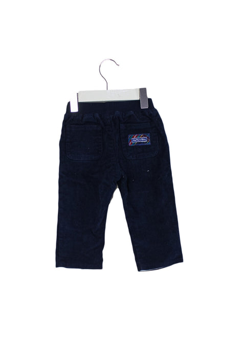 A Navy Casual Pants from Jojo Maman Bébé in size 3-6M for boy. (Back View)