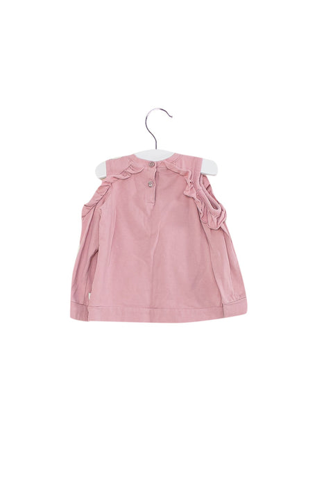 A Pink Long Sleeve Tops from Kate Spade in size 6-12M for girl. (Back View)
