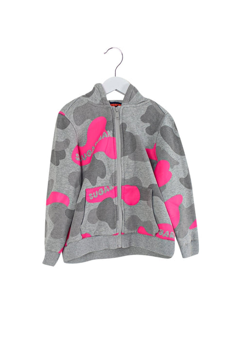 A Grey Zippered Sweatshirts from Sugarman in size 8Y for boy. (Front View)