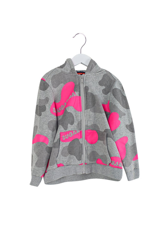 A Grey Zippered Sweatshirts from Sugarman in size 8Y for boy. (Front View)