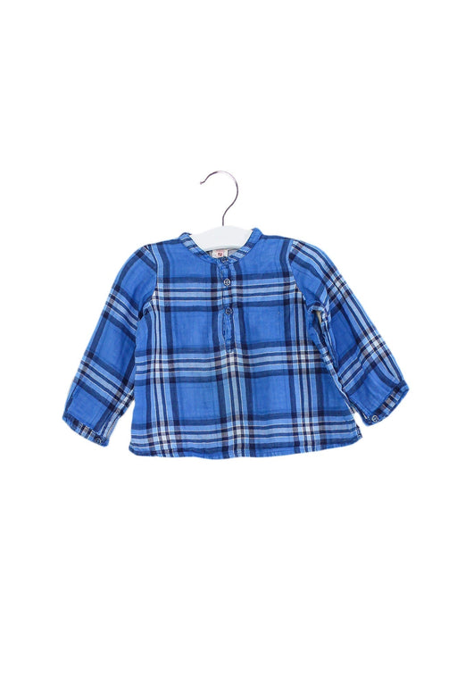 A Blue Long Sleeve Tops from Bonpoint in size 12-18M for boy. (Front View)