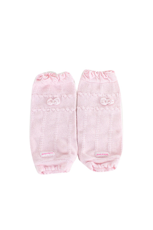 A Pink Socks from Miki House in size 2T for girl. (Front View)