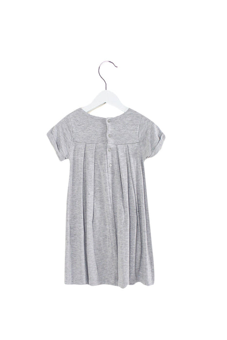A Grey Sweater Dresses from Jacadi in size 4T for girl. (Back View)