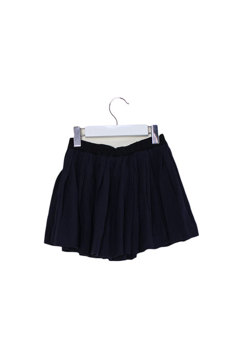 A Navy Mid Skirts from Bonpoint in size 6T for girl. (Back View)