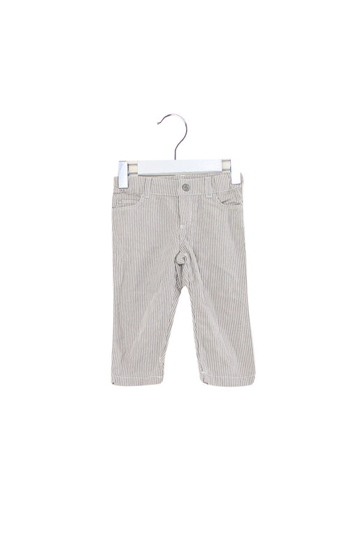 A Brown Casual Pants from Petit Bateau in size 6-12M for boy. (Front View)