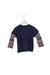 A Navy Crewneck Sweatshirts from Miki House in size 4T for boy. (Back View)