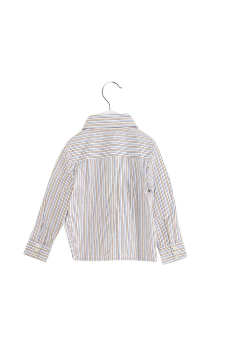 A Blue Shirts from Le Petit Pois in size 12-18M for boy. (Back View)