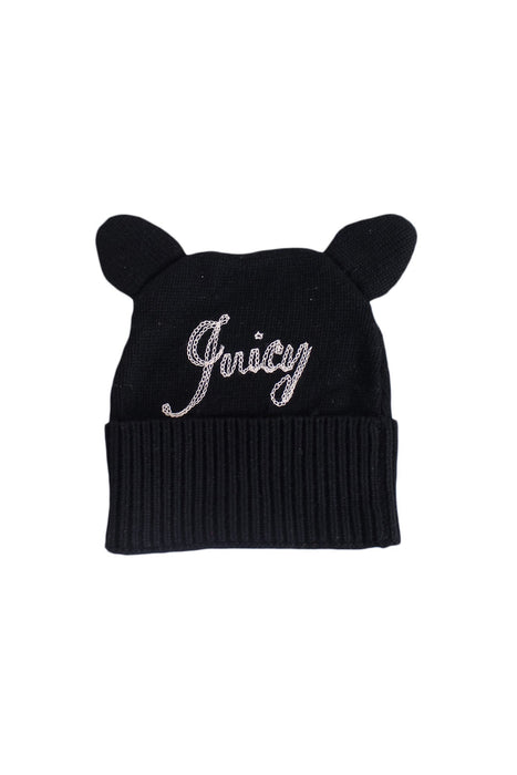 A Black Beanies from Juicy Couture in size 0-3M for girl. (Front View)