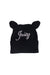 A Black Beanies from Juicy Couture in size 0-3M for girl. (Front View)