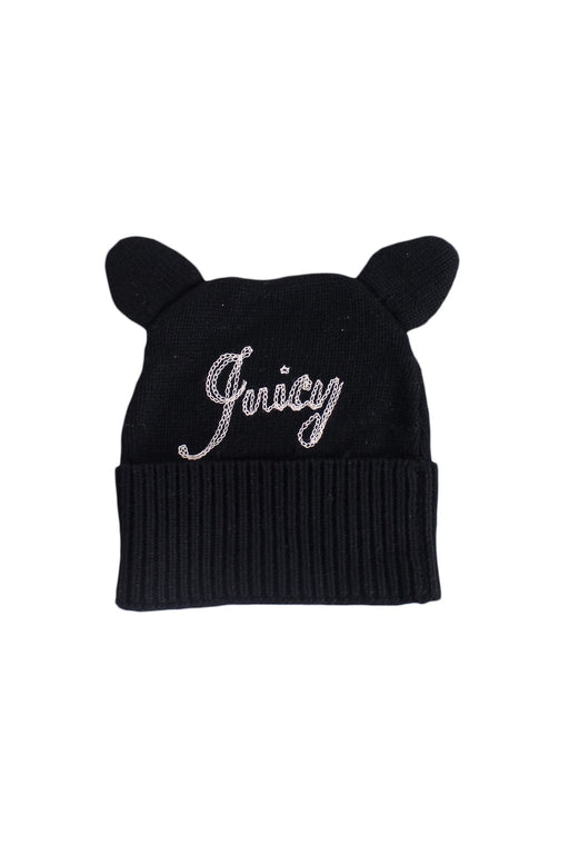 A Black Beanies from Juicy Couture in size 0-3M for girl. (Front View)