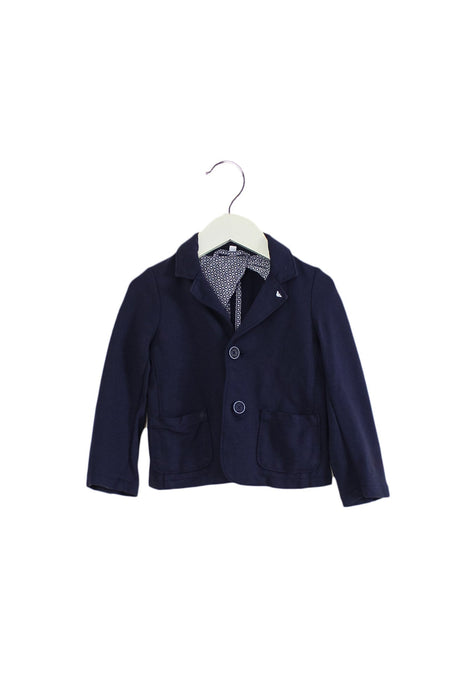 A Navy Blazers from Armani in size 2T for boy. (Front View)