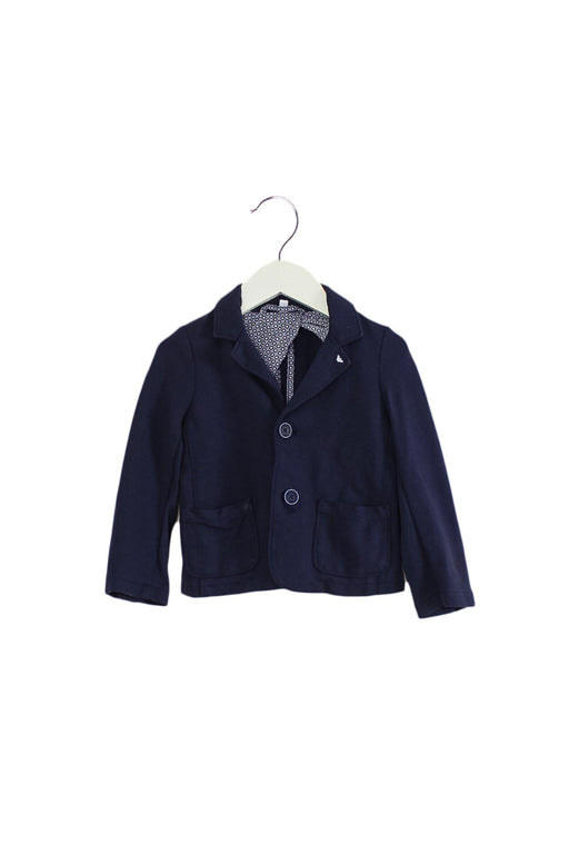 A Navy Blazers from Armani in size 2T for boy. (Front View)