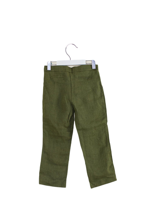A Green Casual Pants from Bebe Organic in size 4T for girl. (Back View)