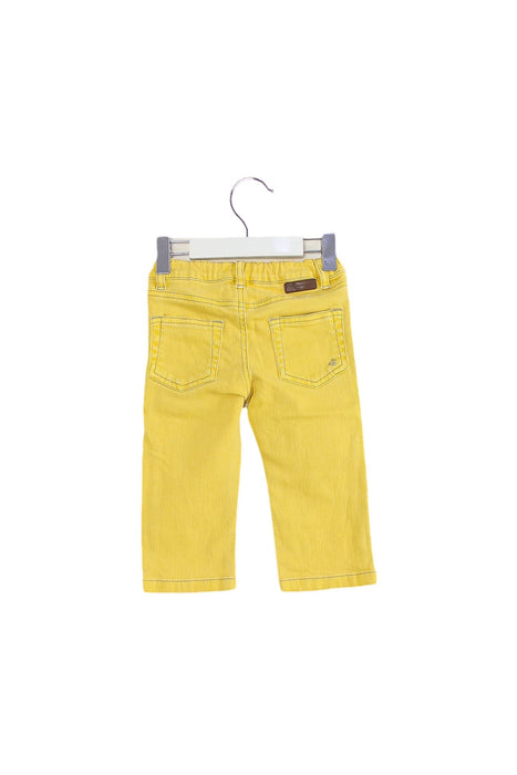 A Yellow Jeans from Bonpoint in size 6-12M for girl. (Back View)