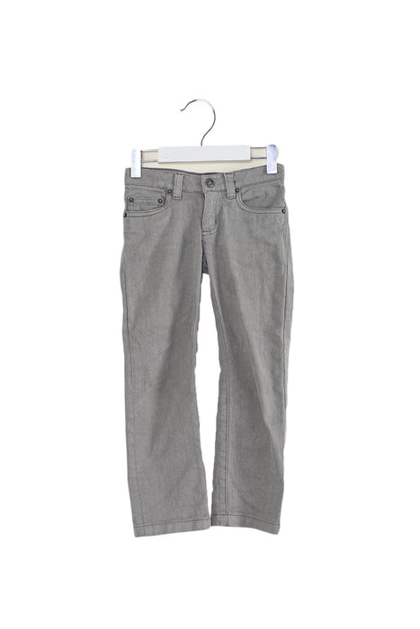 A Grey Jeans from Bonpoint in size 4T for girl. (Front View)