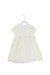 A Ivory Short Sleeve Dresses from bimbalò in size 3T for girl. (Front View)