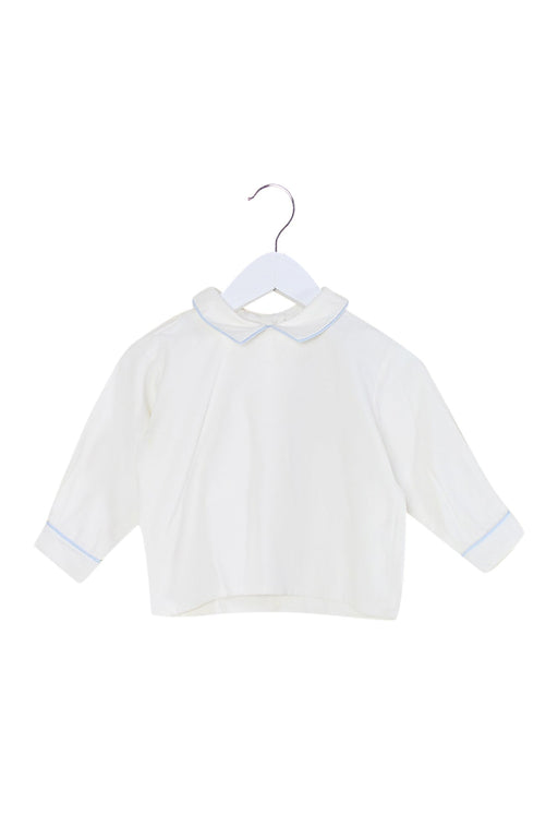 A White Long Sleeve Tops from Pretty Originals in size 6-12M for girl. (Front View)