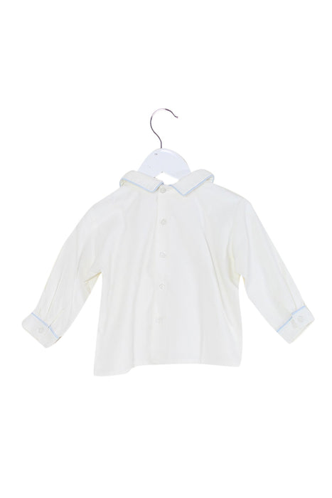 A White Long Sleeve Tops from Pretty Originals in size 6-12M for girl. (Back View)