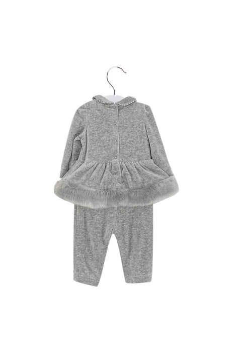 A Grey Long Sleeve Jumpsuits from Nicholas & Bears in size 6-12M for girl. (Back View)