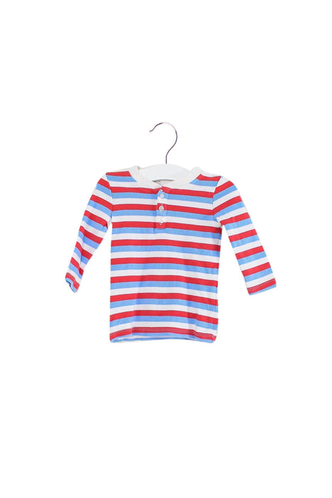 A Red Long Sleeve Tops from Seed in size 3-6M for girl. (Front View)