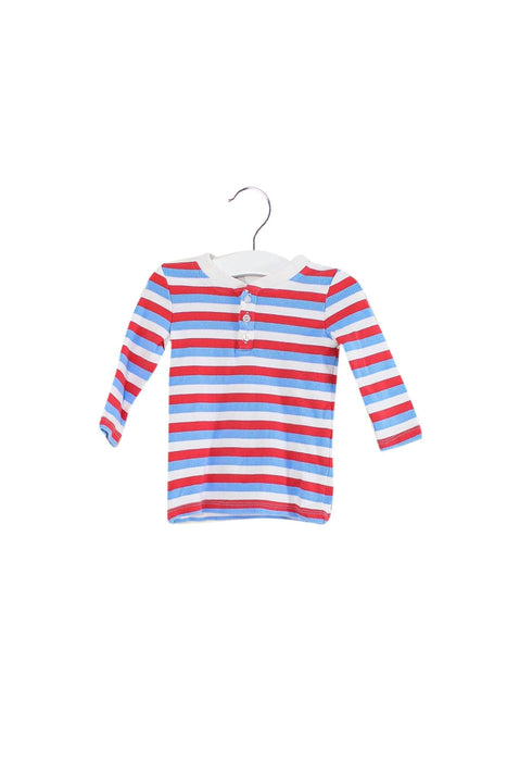 A Red Long Sleeve Tops from Seed in size 3-6M for girl. (Front View)
