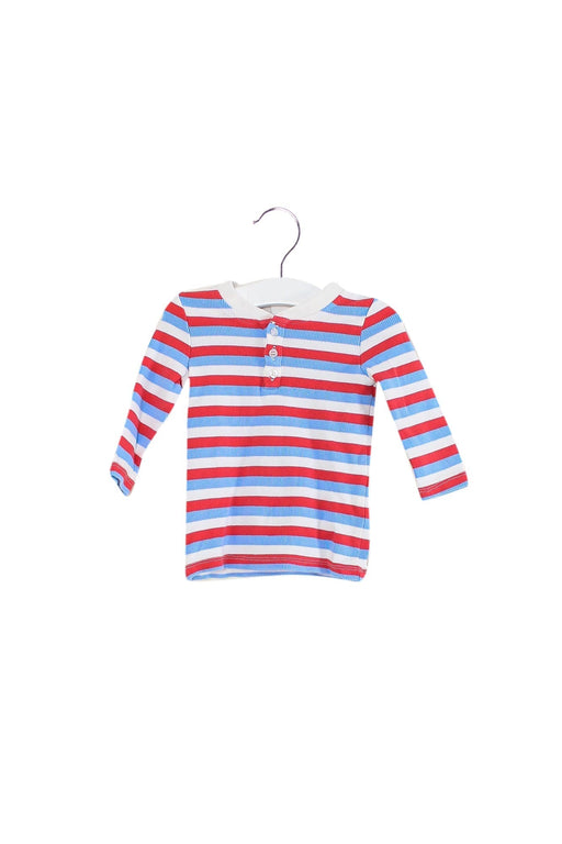 A Red Long Sleeve Tops from Seed in size 3-6M for girl. (Front View)