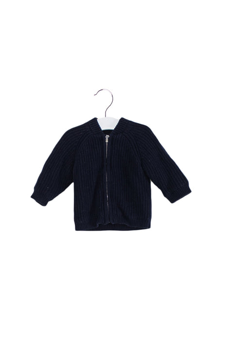 A Navy Lightweight Jackets from Jacadi in size 3-6M for boy. (Front View)