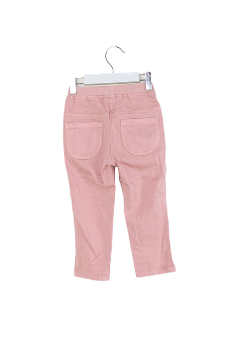 A Pink Casual Pants from Momonittu in size 2T for girl. (Back View)