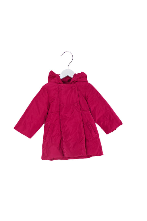A Pink Puffer/Quilted Coats & Outerwear from Jacadi in size 18-24M for girl. (Front View)