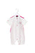 A White Overall Sets from Shanghai Tang in size 12-18M for girl. (Front View)
