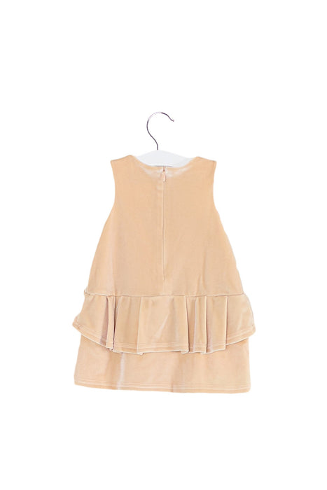 A Pink Sleeveless Dresses from Carrément Beau in size 6-12M for girl. (Back View)