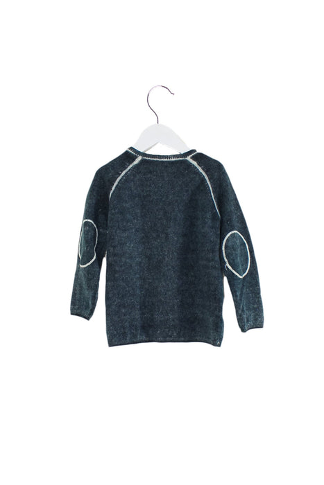 A Green Knit Sweaters from Bonpoint in size 3T for boy. (Back View)