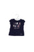 A Navy Short Sleeve Tops from Tommy Hilfiger in size 6-12M for girl. (Front View)