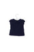 A Navy Short Sleeve Tops from Tommy Hilfiger in size 6-12M for girl. (Back View)