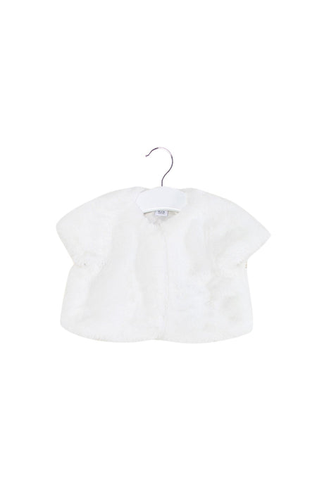 A White Lightweight Jackets from Janie & Jack in size 6-12M for girl. (Front View)
