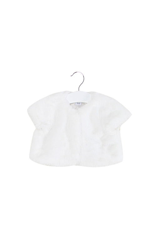 A White Lightweight Jackets from Janie & Jack in size 6-12M for girl. (Front View)