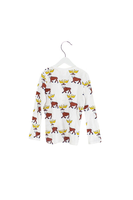 A White Long Sleeve Tops from Seed in size 6T for neutral. (Back View)