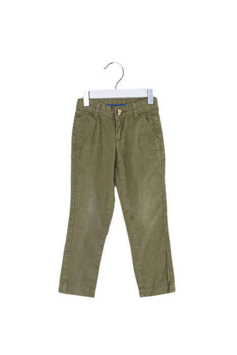 A Green Casual Pants from Seed in size 3T for girl. (Front View)