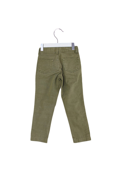 A Green Casual Pants from Seed in size 3T for girl. (Back View)