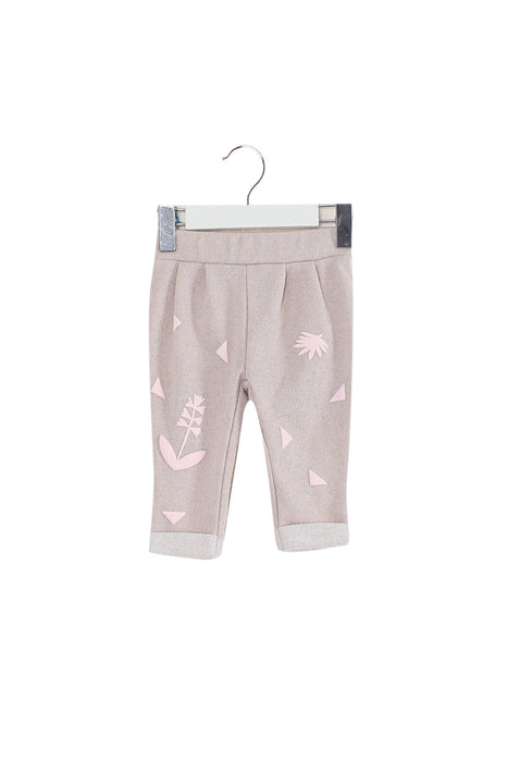 A Pink Casual Pants from Billieblush in size 3-6M for girl. (Front View)