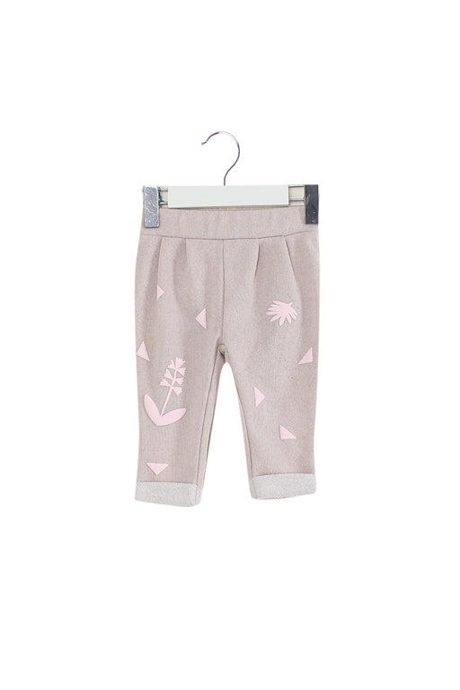 A Pink Casual Pants from Billieblush in size 3-6M for girl. (Front View)