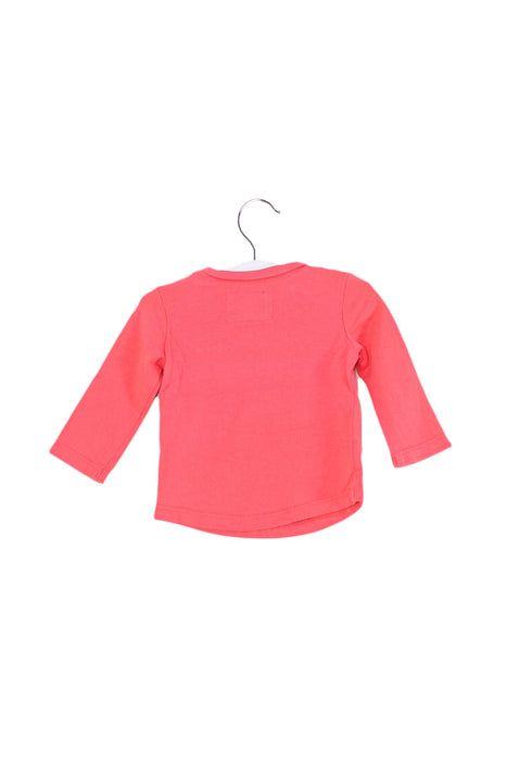 A Pink Long Sleeve Tops from Levi's in size 3-6M for girl. (Back View)