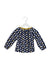 A Navy Long Sleeve Tops from Obaibi - Okaidi in size 6-12M for girl. (Front View)