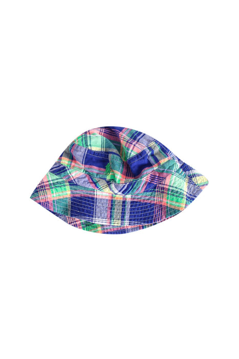 A Navy Sun Hats from Ralph Lauren in size 3-6M for girl. (Front View)