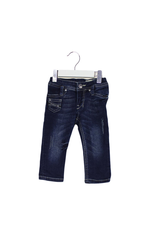 A Navy Jeans from Diesel in size 6-12M for boy. (Front View)