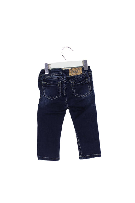 A Navy Jeans from Diesel in size 6-12M for boy. (Back View)