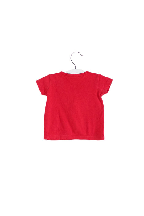 A Red Short Sleeve Tops from Seed in size 0-3M for girl. (Back View)