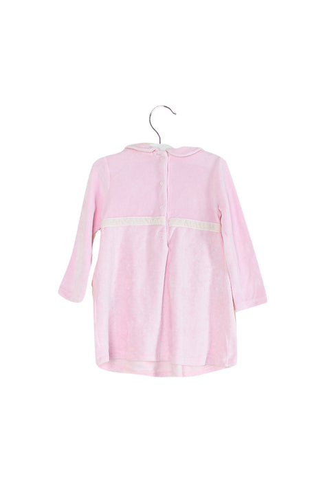 A Pink Long Sleeve Dresses from EMC in size 6-12M for girl. (Back View)